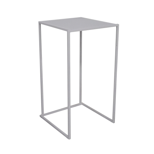 Table haute "Quadra" blanche 60x60cm