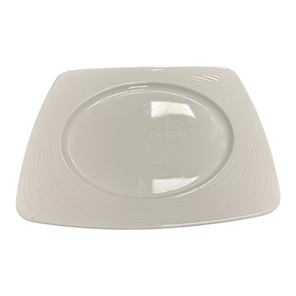Assiette carrée 26 cm Elégance 