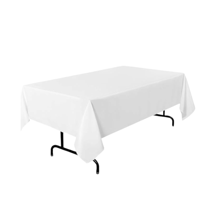 Nappes Blanches 150X260 (tables 180cm rectangulaires)