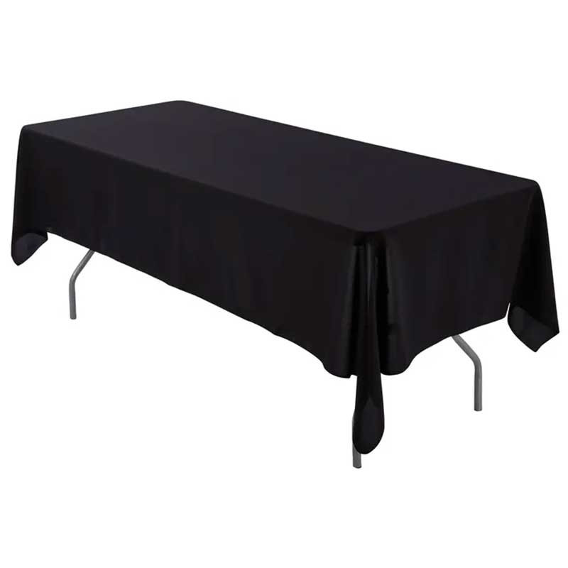 Nappes Noires 150X260 (tables 180cm rectangulaires)