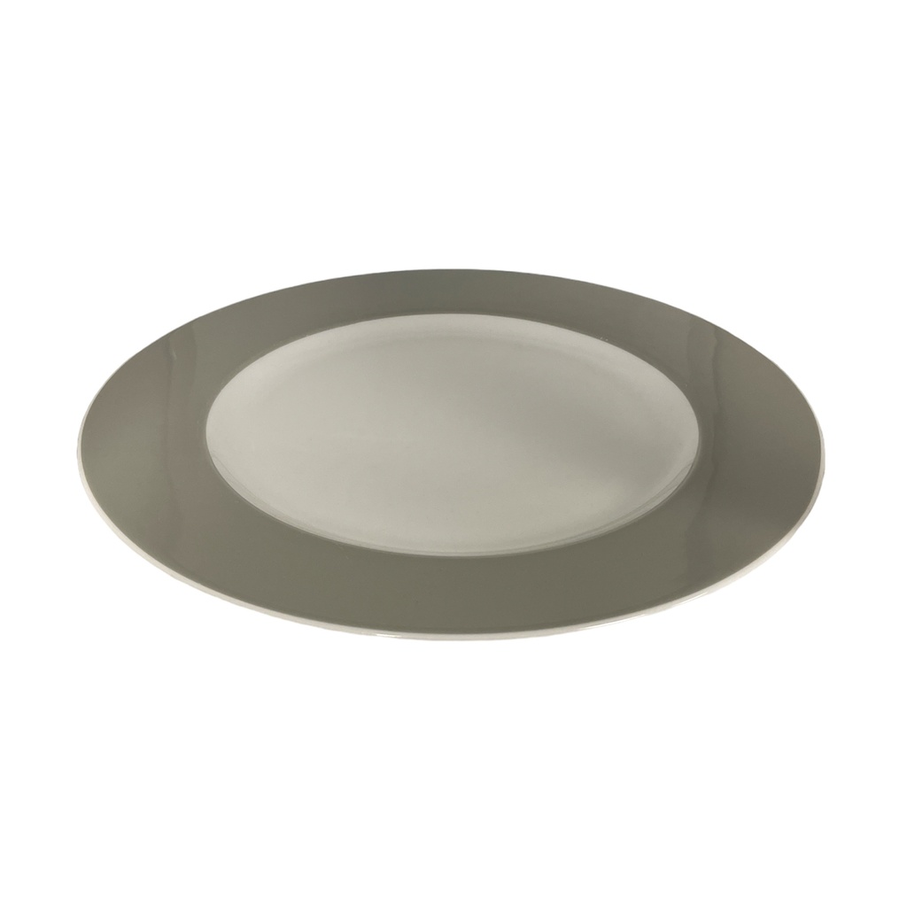 Assiette ⌀31cm bord gris