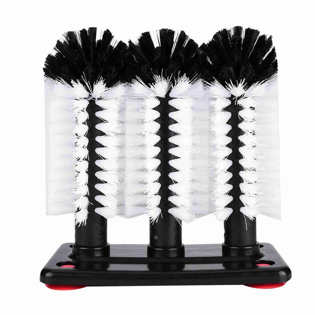 brosse triple pour évier