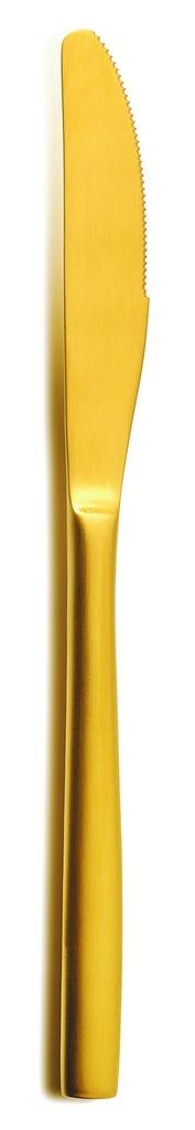 Couteau de table doré