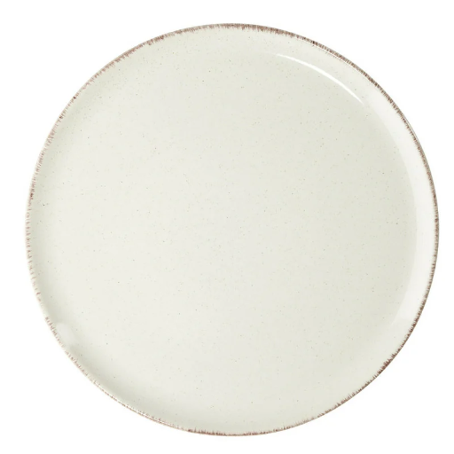 [lisb20] Assiette Lisbonne ⌀20,5m Crème/grès
