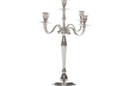 [chandel60] Chandelier Argenté 5br 60cm