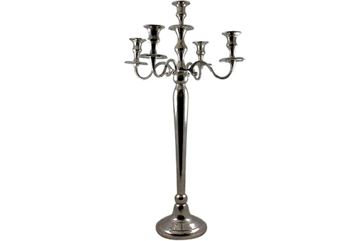 [chandel80] Chandelier Argenté 5br 80cm