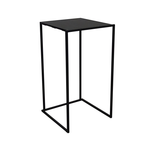 Table haute "Quadra" noir 60x60cm Image